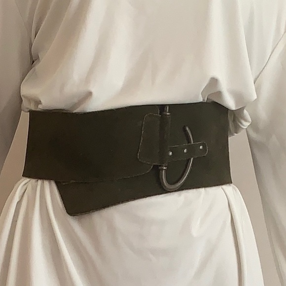 Designer waist belt, real leather main image 4